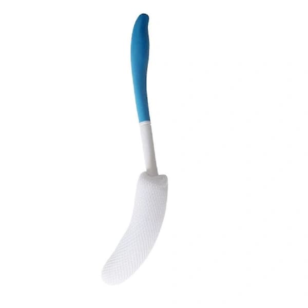 Curved Long Handle Mesh Bag Sponge Scrubber Back Shower Brush