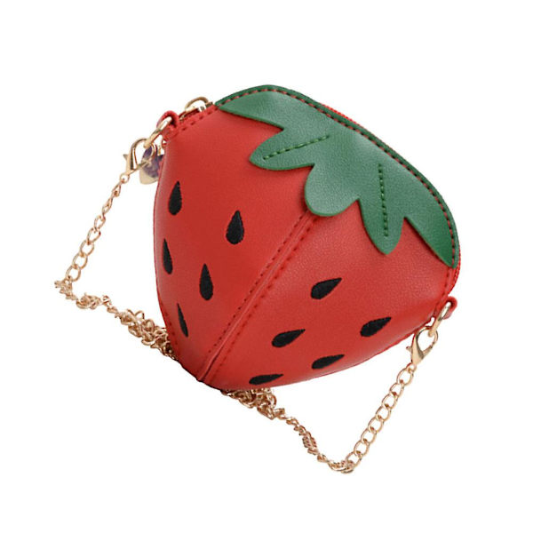 Fashion Børn Crossbody Taske Nyhed Jordbær Med Kæde Bælte Dejlige Børn Pengepung Taske (r