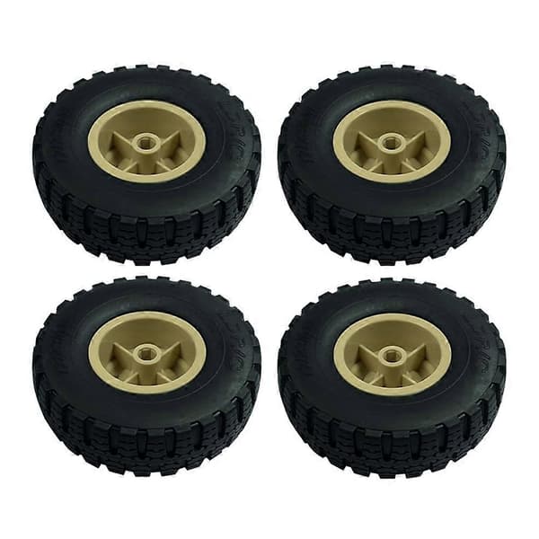 4 stk LD-P06 Hjul Dæk til LDRC LD-P06 LD P06 Unimog 1/12 RC Lastbil Bil Reservedele Tilbehør, Gul