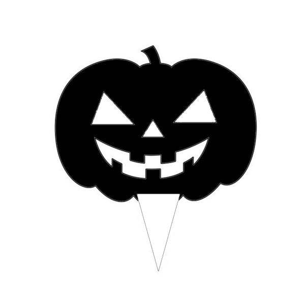 Halloween-siluetti musta pelottava käsi/haamu/kurpitsakasa kuvitus pelottava puutarhakyltti Haamu 1
