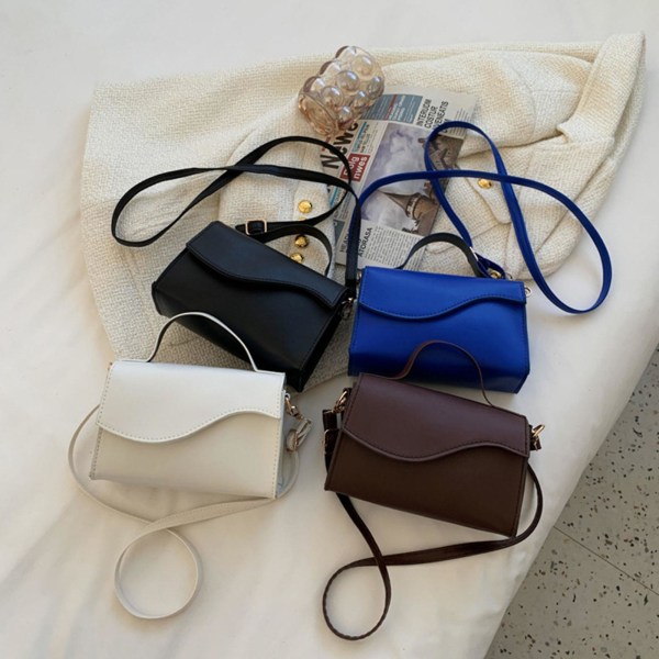 Axelremsväska Topphandtag Handväska Pendlar Crossbody Väska Dam Messenger Väska Svart