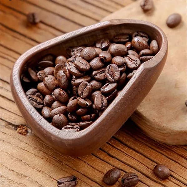 2 Pcs Coffee Bean Dosing Cup Weigh Coffee Bean Container Wooden Weigh Container Coffee Scoop Coffee As Shown