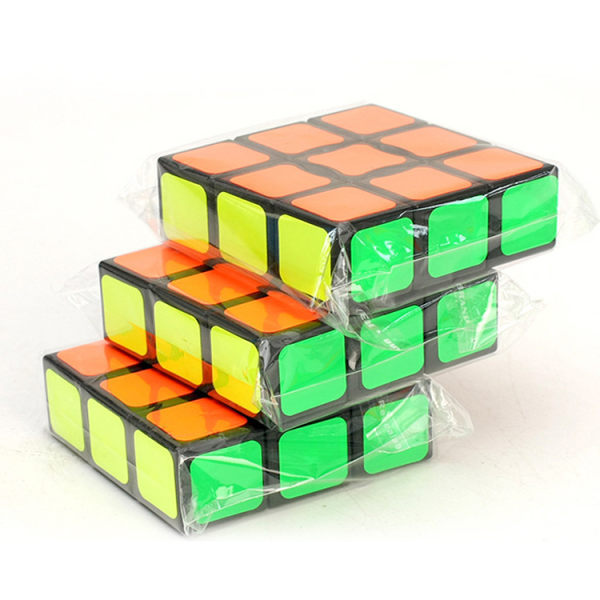 3x3x1 Edge Cube for nybegynnere, enkeltlags puslespill, retro, pedagogisk, hjernetrim, Travel Fidget Toy, for voksne og barn i alderen 8+