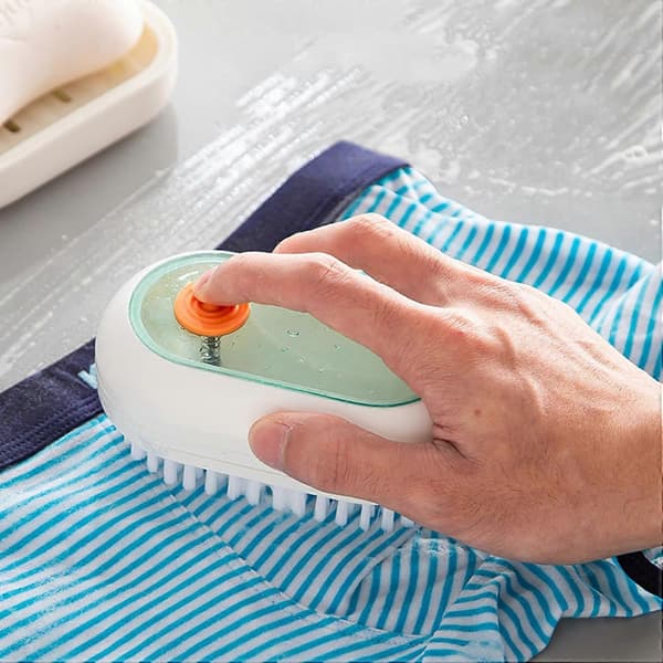 Clothes brush laundry brush multifunctional hangable soft bristle laundry brush can add detergent