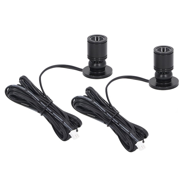 Dæmpbar Mini Spotlight 5V Mini LED Spotlight 1 til 2 Spotlights med Lysdæmper til Display Smykkeskabe Veranda [Db] Sort Black White Light
