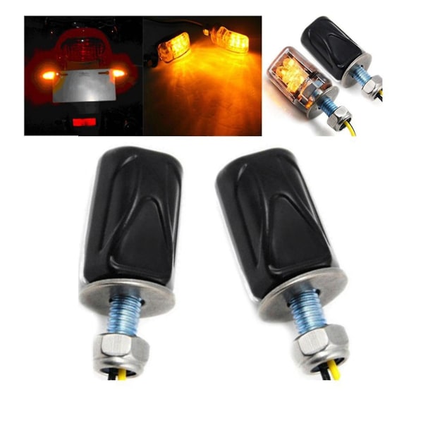 4 st 12V Universal Bil Motorcykel Led Mini Blinkers Indikatorlampa A A