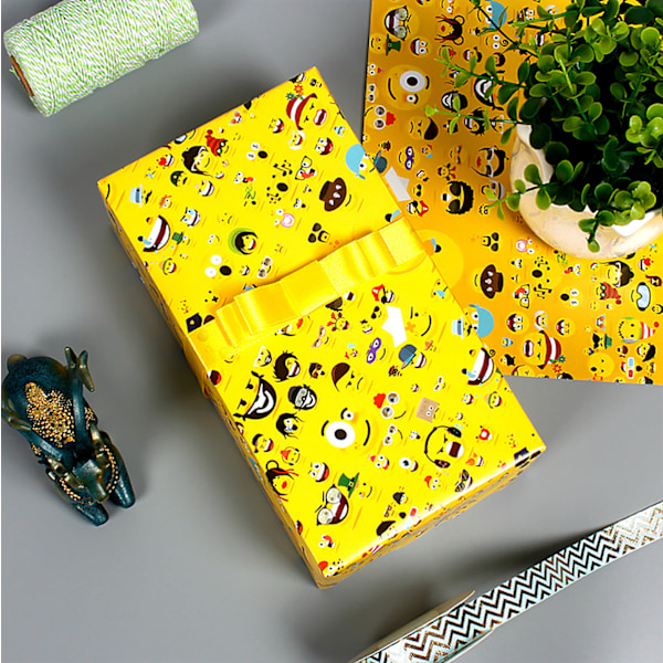 Presentpapper, julklappspapper, 10 stycken 50 * 70 cm (modell nr 1 * 5 + modell nr 2 * 5)