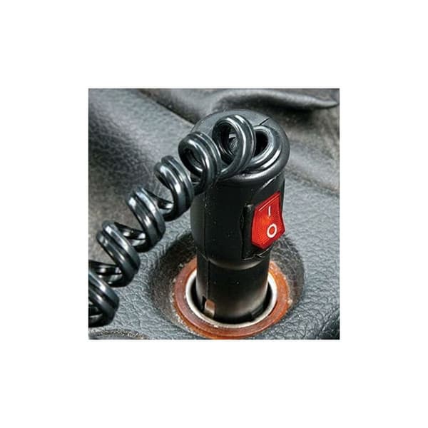Cigarette Lighter Plug, Universal 12V Male Cigarette Lighter Socket, with Switch and Fuse for 12mm DIN HELLA / 20mm 12V-24V Socket