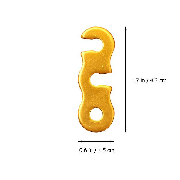 10 stk Telttoustrengfeste Slitesterk Telttoustrengspenne (tilfeldig farge)Assortert farge4.3X1.5X0.2cm