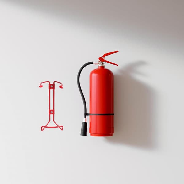 Fire Extinguisher Rack Wall Mounted Holder Fire Extinguisher Bracket for Home Office Wall