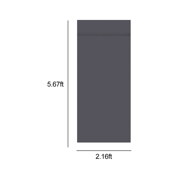 Dörrgardiner för dörrfönster, termiskt isolerade, integritetsskyddande sidoljusgardiner för ytterdörr, 26 x 68 tum Gray 66x173