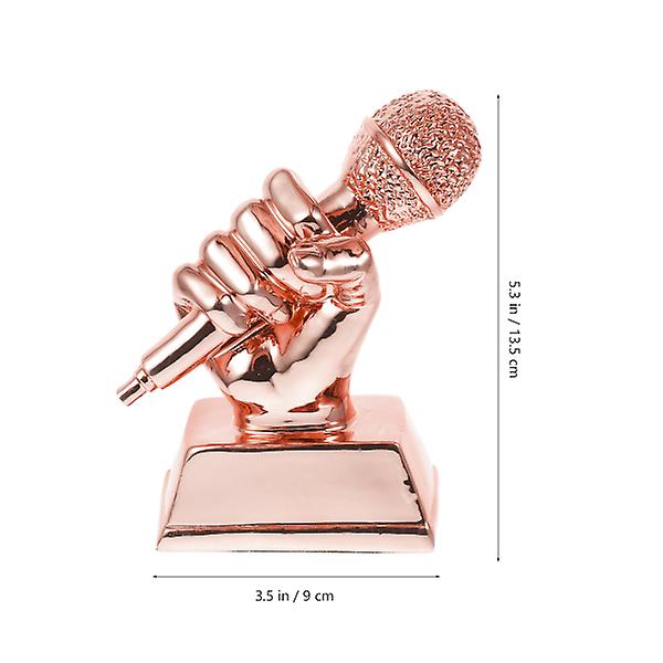 Mikrofon Trofæ Studerende Sangkonkurrence Vært Konkurrence Trofæ Pris Børn Ære Trofæ 13.5X9X5CM 13.5X9X5CM