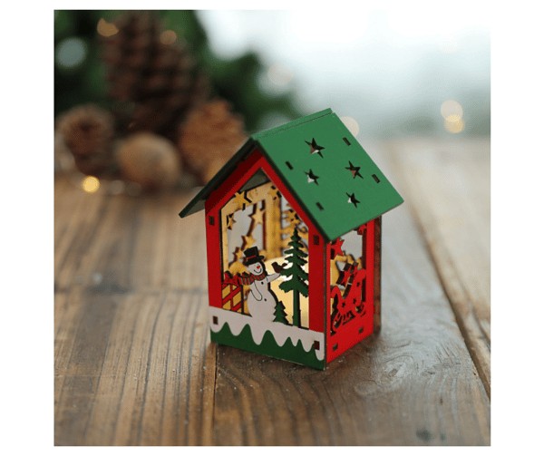 Borddekorasjon Juleby Dekor Lys Opp Julepynt