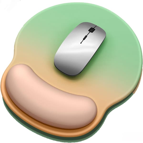 Musematte, ergonomisk musematte, sklisikker gummibase, lindrer tretthet i håndleddet, datatilbehør