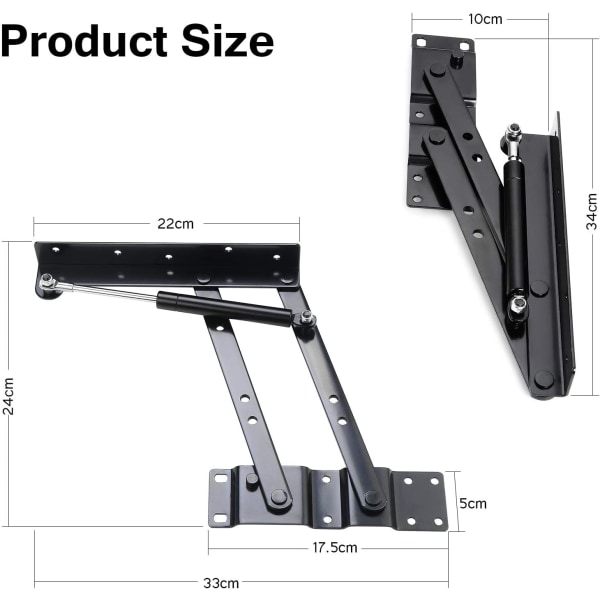 1 par salongbord løftemekanisme salongbord maskinvare Fjærmøbler Hengsler Fjærhengsler