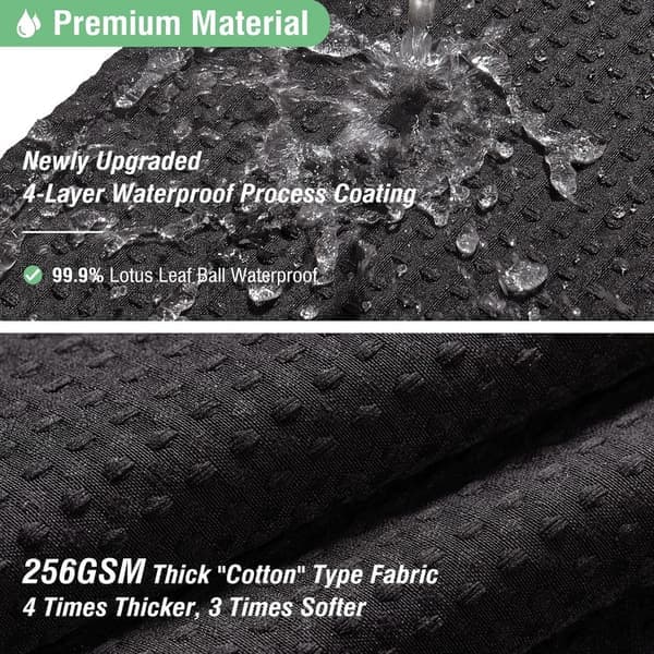 Embossed Pattern Shower Curtain - 180 x 180 cm - Waterproof, Washable, and Thick - Special Texture for Bathroom