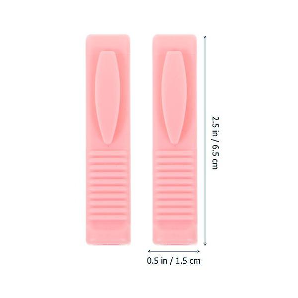 6 stk. Plastik Ampulåbner Rille Design Vial Breaker Professionel Mini Flaskeåbner Pink Pink