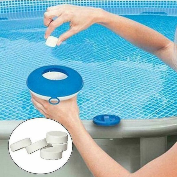 50 multifunktionsklortabletter omedelbar desinfektion för badkarspool Spa