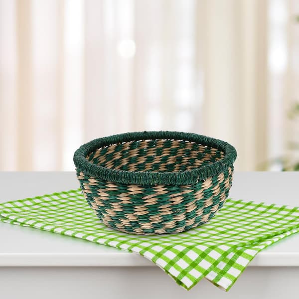 Seagrass Storage Basket with Tight Weave and Shape Retention