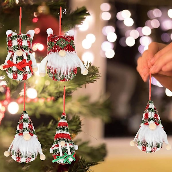 Plush Juletræspynt Juletræspynt Plush Nisse Vedhæng Charm