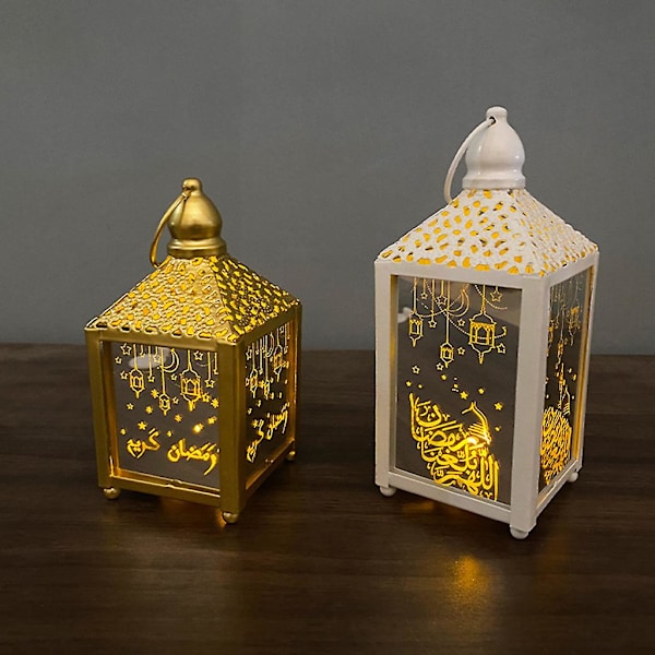 Element Lampe Ramadan Lampe Innendørs Hjem Fest Dekorasjon Hvit