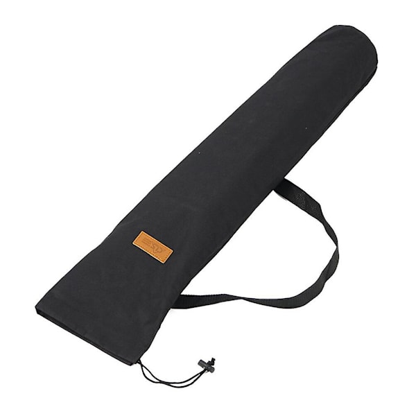 Bærbar Bjergbestigningst teltpakkepose Fiskerstangtaske Campingteltstangtaske Sort 81X19X1CM