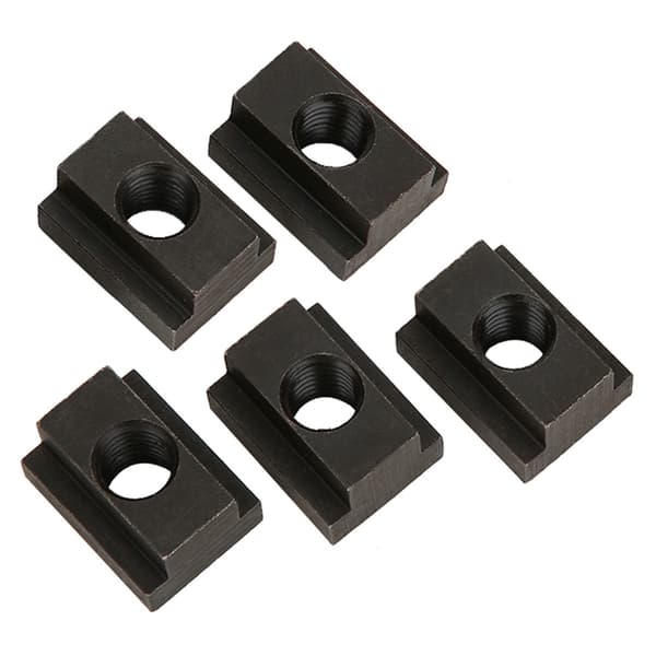 T-slot nut with black oxide finish, M12 thread, 5-pack