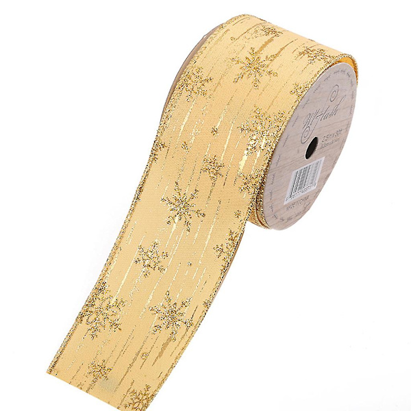 Glitter Snöflinga Band Presentpapper DIY Temafest Snöflinga Dekoration Stil 4