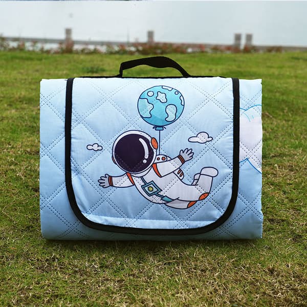 Flying Chess 2 in 1 Picnic Blanket 200 x 200 cm Waterproof Large Beach Blanket with Handle Machine Washable Camping Mat Suitable for