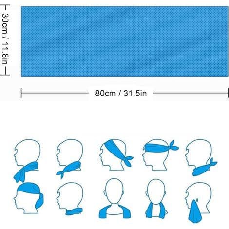 Cooling Towel for Neck and Face, Cooling Wrap, Made of Microfiber