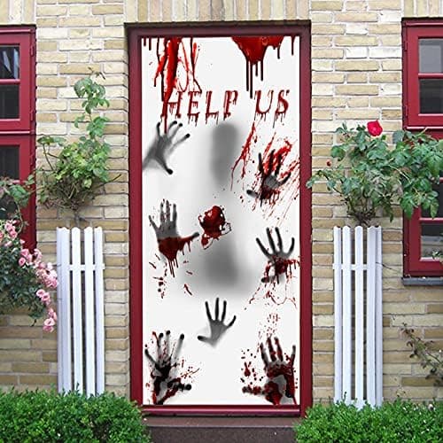 60*30\" Stor Halloween Vindusdørdeksel for Spøkelseshus Hallow