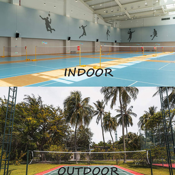 Badminton Turnering Net med Tov Kabel 13.5 FT, Bærbar Badminton Net med Nem Foldning