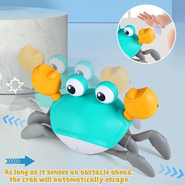 Automatic Obstacle Avoidance Crawling Crab Toys with Music and Lights