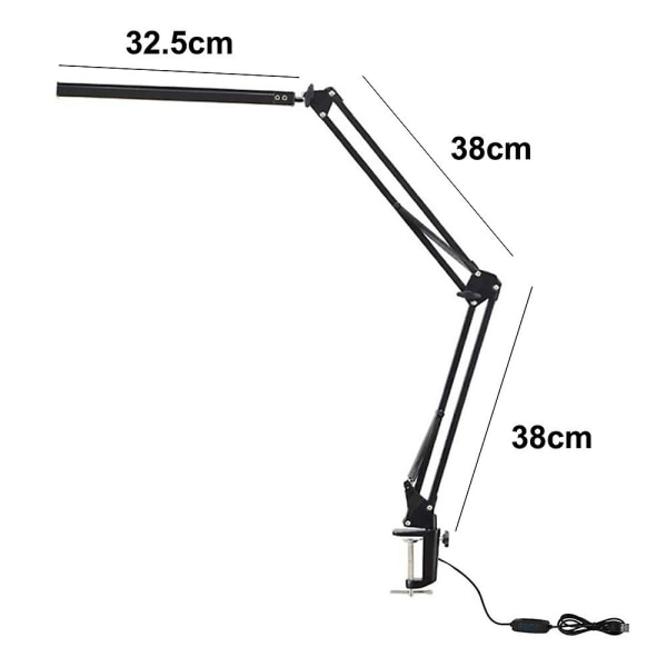 Huskfunktion Lys Studie Bordlampe - Perfekt Til Hjemmekontor Læsesal