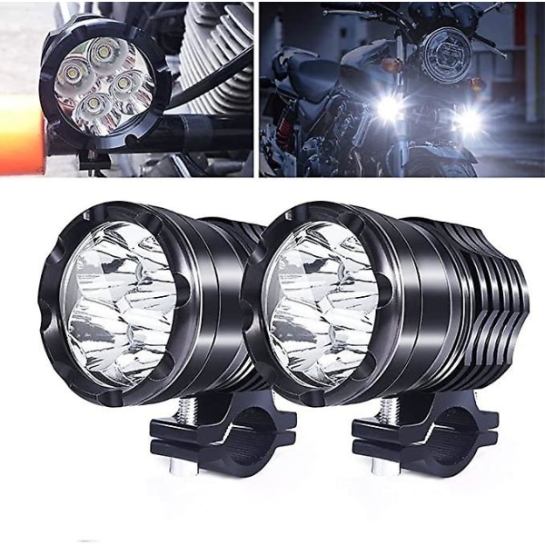 Moottoripyörän Led-lisävalot, 40w pyöreät Led-etupäävalot sumuvalot projektori Led-lisävalot 12v-24v