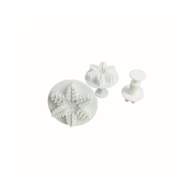 3 stk Fine Snøfnugg Preget Moldmeal Prep Beholdere Matlagring Ziplock Bag Organizer Oppvaskbørste