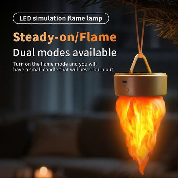 Solar Lanterns Outdoor Waterproof, Upgraded Flickering Flame Solar Lights