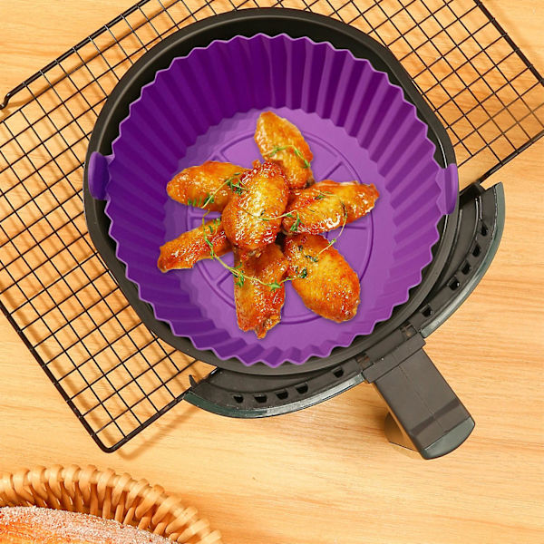 4 stk. Airfryer Silikon Pot Airfryer Tilbehør Airfryer Silikonforinger Kurv Køkken Genanvendelig