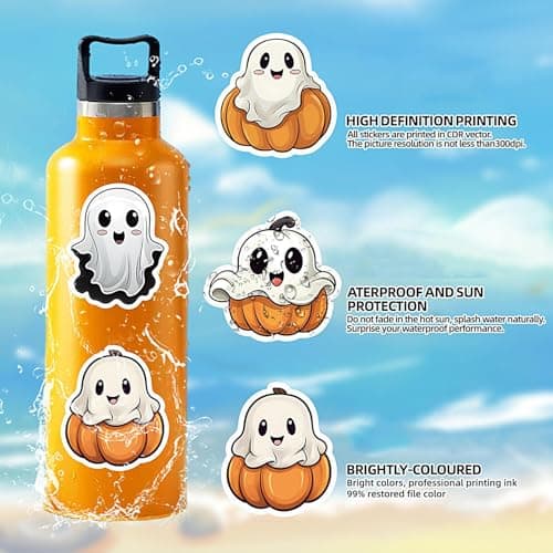 Waterproof Halloween Bottle Stickers