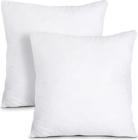 Sengepude (2-pak, hvid) - 45x 45cm seng og sofa pude