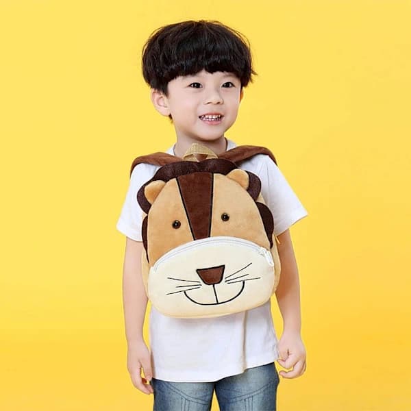 Cartoon Animal Backpack, Cute Lion Backpack, Kids School Bag