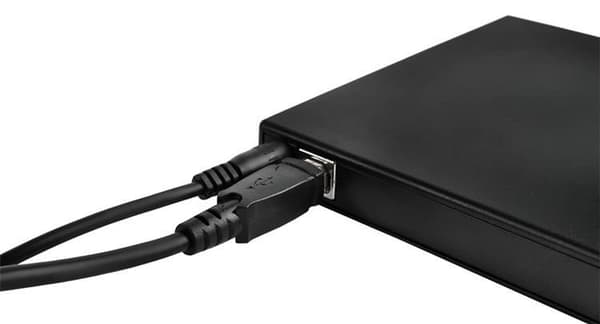 Ekstern DVD/CD-brenner - 24x Black Svart