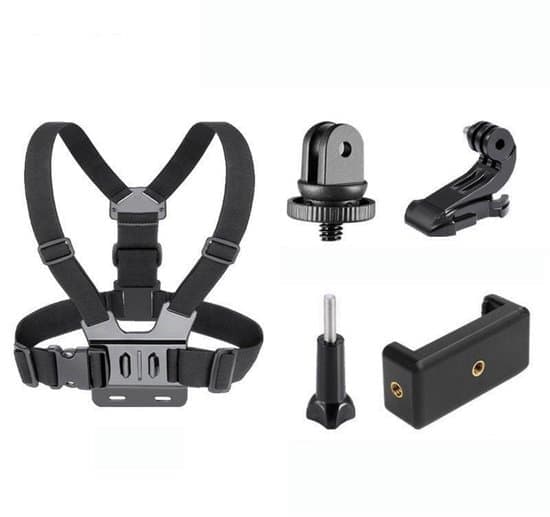 Actionkamera Bröstrem Set om 5 Smartphonefäste Huvudfäste Stabiliserande Sele [Ho]