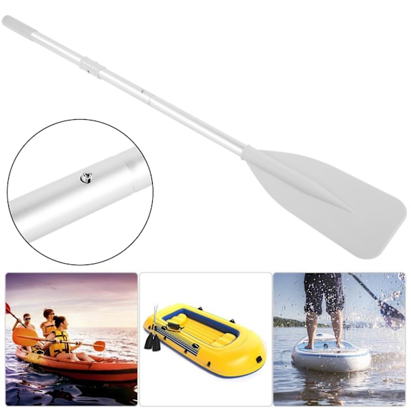 Paddelbåt, 2 st Paddlar med 2 st Stångset Paddel Uppblåsbar, Hög Tålighet Uppblåsbar Båt Jolle Kanot Vattensport Aluminiumlegering Åror