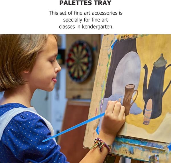 31 dele malerpensler og malingskopper til børn, giftfrit kunstmaterialesæt til børn