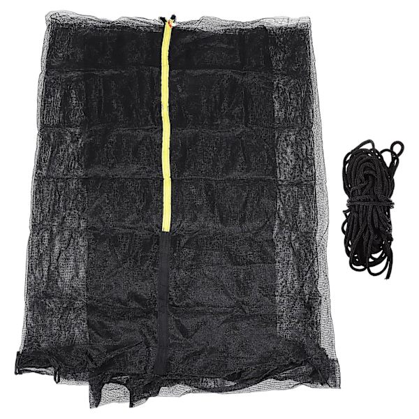 1 Sæt Trampolin Beskyttelsesnet Udskiftningsnet Plast Sikkerhedsnet Sort 306X180CM