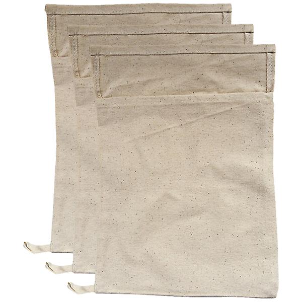 3 st Cotton Ice Bags Bomulls-Isväskor Hållbara Krossade Ispaket Isfickor För BarBeige34x22cm Beige 34x22cm