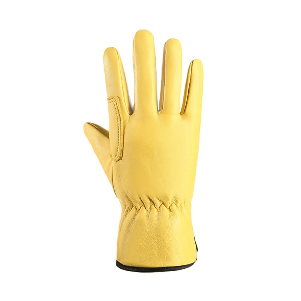 Vinter læderhandsker, uldfleeceforede varme handsker, touchscreen tykke termisk sne kørehandsker