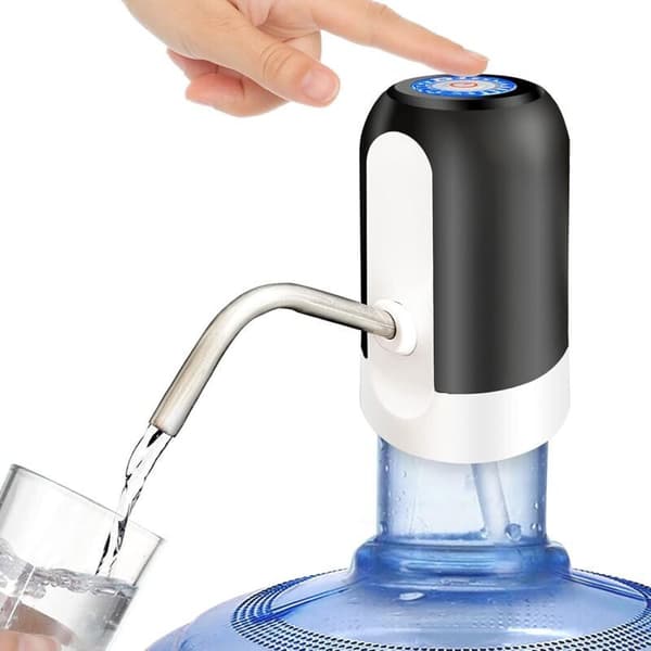 Automatisk vanddispenser, USB-genopladelig radiovandpumpe, sort