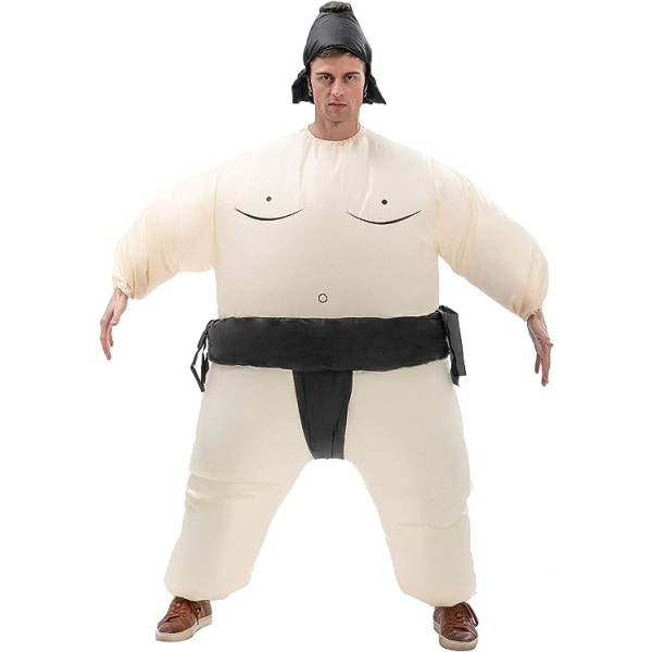 Ilmatäytteiset sumopainipuvut aikuisille Hauska Blow-Up-sumopainijaasu Halloweeniin aikuisille 150-190cm